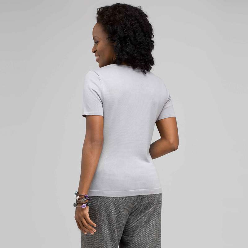 Scoop Neck Shell, Zinc, large image number 1